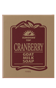 goat soap-cranberry